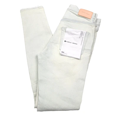 $295 фиолетовый бренд P001 тонкий искусственно состаренный свет индиго синие джинсы мужской размер 30 - Изображение 1 из 4