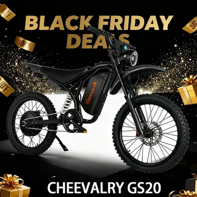 Bicicleta eléctrica CHEEVALRY GS20 60V 32AH 6000W motocicleta eléctrica todo terreno bicicleta de montaña eléctrica 45 MPH Foto 1 de 4