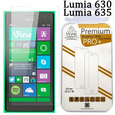 For Nokia Lumia 630 / 635 Tempered Glass Gorilla Shield Screen Protector  - Image 1 of 3