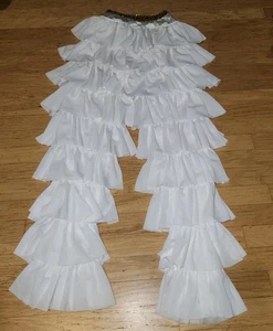 VINTAGE USA Dance Rüschenhose * weiß * Erwachsene Med * guter Zustand - Bild 1 von 5