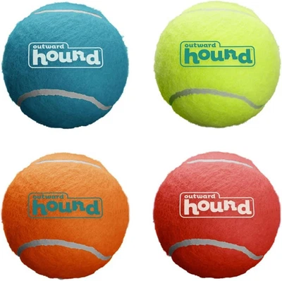 Squeaker Ballz Fetch Dog Toy, Medium - 4 Pack - Image 1 of 4