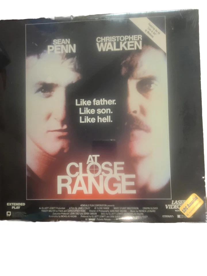 AT CLOSE RANGE BRAND NEW Factory Sealed Laserdisc 1986 Sean Penn, Walken MINT - Image 1 of 4