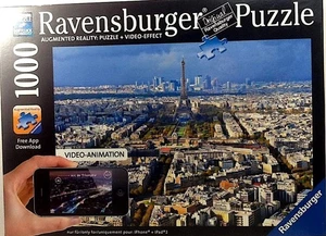 Over Rooftops Of Paris Augmented Reality Michael Ruger 1000 27 X 20 Ravensburger - Picture 1 of 1