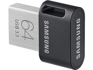 Memoria USB 64 GB - Samsung Fit Plus Unidad Flash, USB 3.1, 300 MB/s, Gris - Imagen 1 de 3