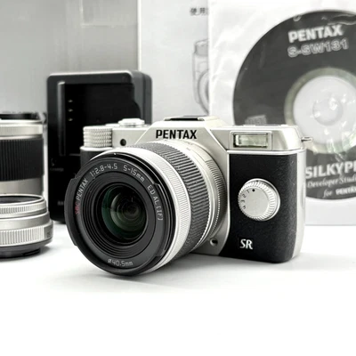 [Desiccator] PENTAX Q10 F2.8-4.5 5-15mm F2.8 15-45mm Mirrorless Camera From JP - Image 1 of 4