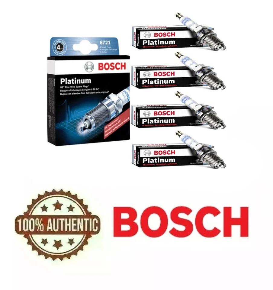 4 X Spark Plugs Bosch Platinum Set For 2010-2017 TOYOTA CAMRY L4-2.5L - Image 1 of 1