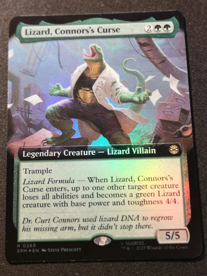 Lizard, Connors's Curse - Foil - Extended Art - SPM - MTG - EN - NM - 0265 - Image 1 of 1