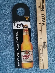 Miller Beer Sign, Ad American Bottle Classic High Life Milwaukee Print 6-Pack - Picture 1 of 3
