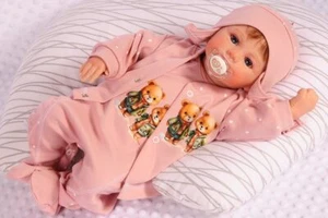 Strampler Mütze und Hemdchen Set Baby Anzug 3tlg 44 50 56 62 68 74 - Bild 1 von 7