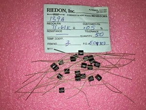 (5 PIECE LOT) 139A-71.61K-.05%, Precision Wirewound Res, 71.61K OHMS, 100V, .05% - Picture 1 of 2
