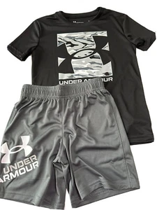 Under Armour Jungen T-Shirt Shorts Set Größe 6 - Bild 1 von 5