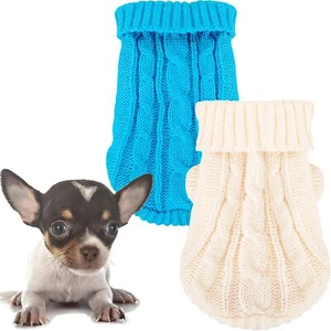 XXS Dog Sweater Chihuahua Clothes Dog Sweaters for Small Dogs Girl Boy Teacup... - Picture 1 of 6