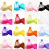 100Pcs Organza Sheer Wedding Party Favour XMAS Gift Bags Candy Jewelry Pouch Bag