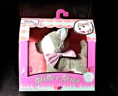 Brillo Niñas Alaska Husky Cachorro Peluche Perro Cachorro Para Muñeca Battat 14” NUEVO  Foto 1 de 3