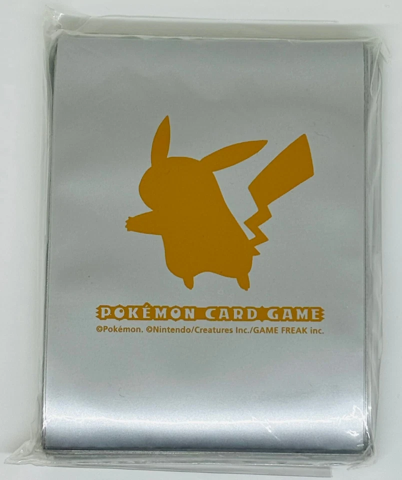 Pokemon PIKACHU Sleeves Deck Shield Hüllen Silver60pcs Tournament Prize Japanese - Bild 1 von 1
