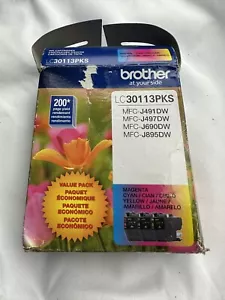 Brother LC30113PKS CMY Cartuccia di inchiostro a colori - Confezione da 3 scadute 1/23 - Foto 1 di 4
