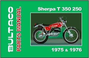 BULTACO Parts Manual Sherpa T 350 250 1975 1976 Replacement Spares Catalog List - Picture 1 of 2