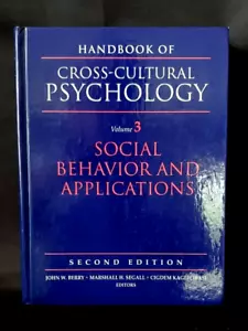 HANDBOOK OF CROSS-CULTURAL PYSCOLOGY SOCIAL BEHAVIOR & APPLICATIONS VOLUME 3 - Foto 1 di 9