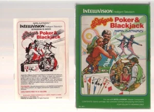 LAS VEGAS POKER & BLACKJACK (Video Game - Mattel Electronics - Intellivision) - Picture 1 of 2