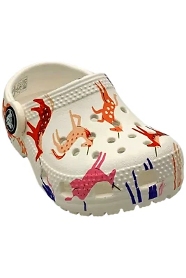 Zueco Crocs clásico gráfico unicornio para niña pequeña Foto 1 de 3