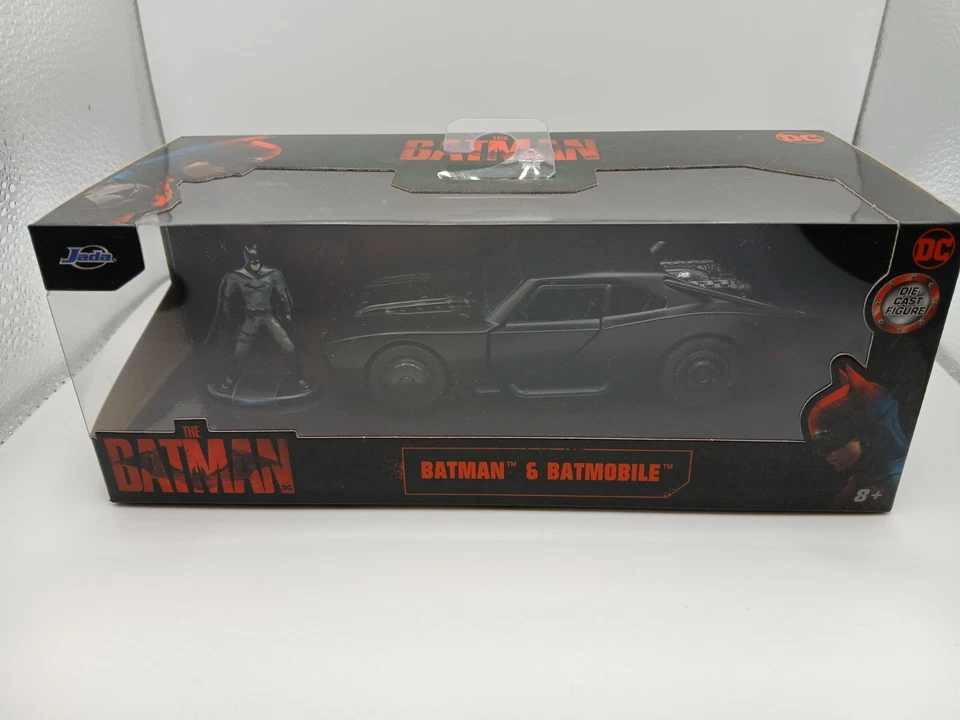 Jada Toys 1:32 Scale Batmobile with Batman Action Figure, Black - AD32042