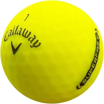 Pelotas de golf Callaway SuperFast amarillas mate usadas, como nuevas, calidad AAAAA Foto 1 de 4