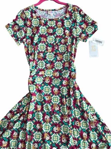 LulaRoe Disney Carly Dress, XS, Extra Small Swing Dress, Hi-Low Donald Duck NWT - Picture 1 of 1