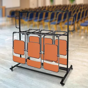 84 Stühle Klappstuhl Wagen Schwerlast fahrbar Stapelstuhl Tisch Dolly - Bild 1 von 9