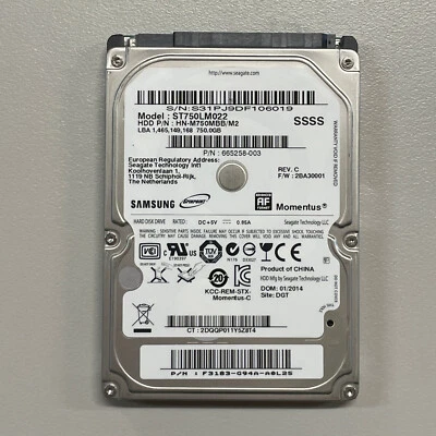Seagate Momentus 750GB 2.5" SATA HDD 3.0Gbps 5400 RPM 8MB Cache ST750LM022 - Image 1 of 4