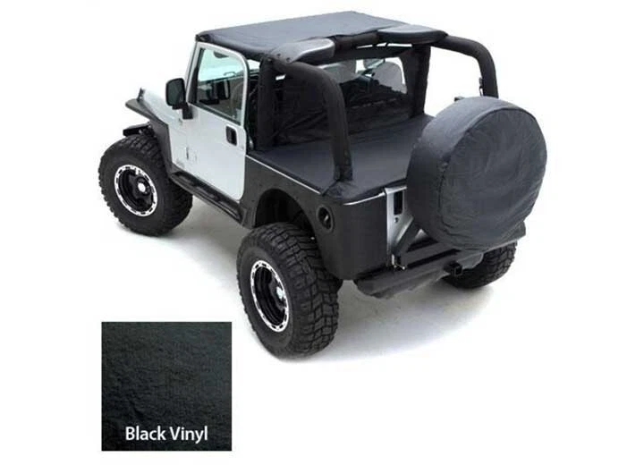 1987-1995 Wrangler YJ Standard Bikini Bimini Top Cover in Black — 第 1/1 张图片