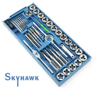 40 Pc SAE Tap & Die Set Bolt Screw Extractor/Puller Kit Removal Blue Molded Case - Picture 1 of 4