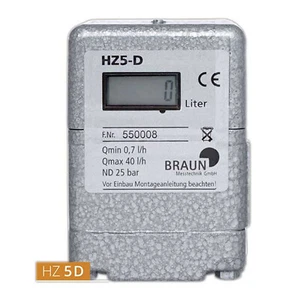 Medidor de Aceite Braun HZ5-D Con LCD Pantalla Digital Heizölzähler Calefacción - Imagen 1 de 1