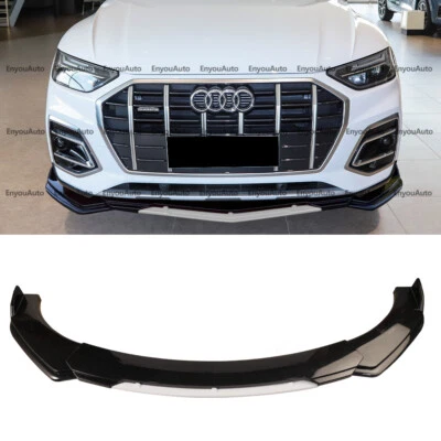 For Audi Q3 Q5 Q7 Universal Front Bumper Lip Spoiler Splitter Gloss Black White Foto 1 de 4