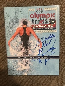 Amanda Beard Signed Autographed 8.5x11 Magazine Program 2008 Olympic Trials USA - Picture 1 of 2