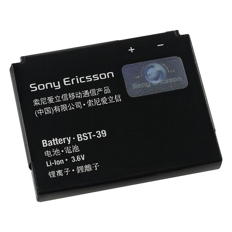 Batería 100 % genuina Sony Ericsson W380i W508 W508i W910 W910i Z555 BST-39 (OEM) Foto 1 de 1