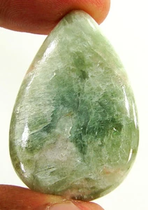 48.30 Ct Natural Seraphinite Loose Gemstone Cabochon Wire Wrap Stone - 64920 - Picture 1 of 5