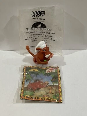 ENVÍO GRATUITO 1996 KFC Rey León Bug Munchin Acción Chef Pumba Comida Juguete RARO  Foto 1 de 3