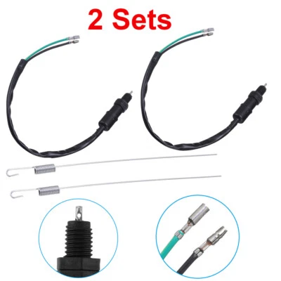 Interruptor de luz de freio traseiro mola universal 2x para Honda Yamaha ATV motocicleta - Imagem 1 de 4