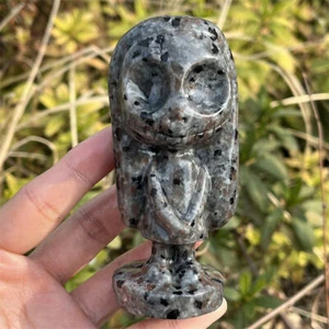 1 pieza Calavera de Cristal de Cuarzo Natural Yooperlita Tallada Calavera Reiki curación aleatoria - Imagen 1 de 5
