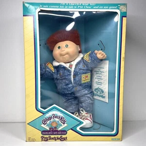 Vintage Cabbage Patch Kids Designer Line Boy Doll Red Cornsilk Hair Green Eyes - Bild 1 von 13