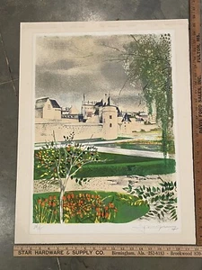 Vintage 1960’s Mid Century Modern SIGNED LITHOGRAPH Art Unknown - Picture 1 of 10