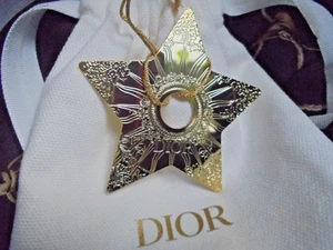 Dior Stern 2024 Weihnachtsschmuck Christbaum Gold 7cm + Beutel limitiert neu - Bild 1 von 4