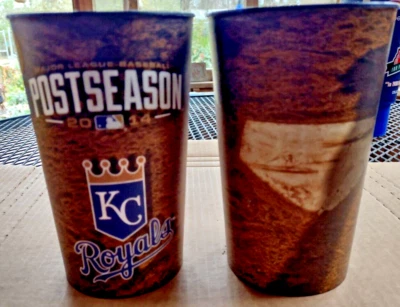 Lot of 2 ~ Vintage Kansas City Royals Souvenir Stadium Cups - 2014 Playoffs - Image 1 of 3