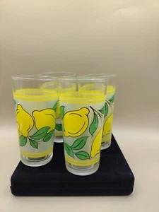 3 Pc Thick Glass Lemonade Glasses Marked "Indonesia" 6 K1G Pre-owned Tumbler  - Picture 1 of 10