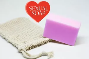 Jabón de lavanda con bolsa de jabón exfoliación suave y espuma rica - Imagen 1 de 2