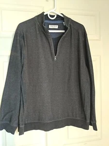 English Laundry Men's XL Quarter Zip Sweater Blue - Picture 1 of 4