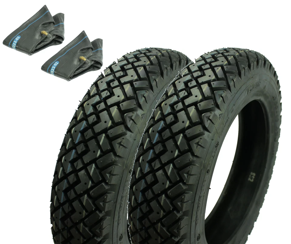 2 Reifen 3,00x10 42J M+S Winterreifen Schläuche pas. für Vespa 50 S N Sprinter - Bild 1 von 1