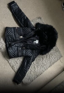 River Island Black Coat - Picture 1 of 2
