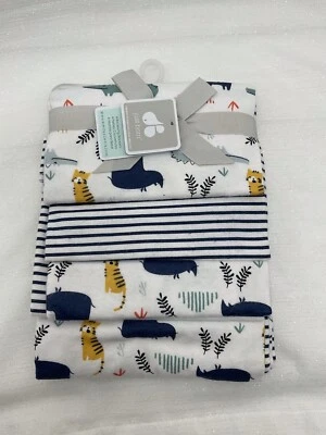 Новый Baby девочки мальчика только что родился 4pk зоопарк сафари животных получения одеяло безопасности - Изображение 1 из 4