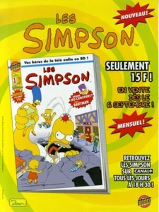 MATT GROENING AFFICHE PROMOTIONNELLE LES SIMPSON BONGO COMICS DINO - Foto 1 di 1